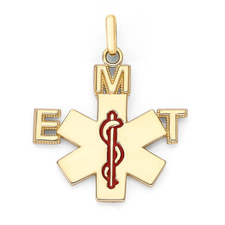 EMT Pendant Necklace in Solid Gold