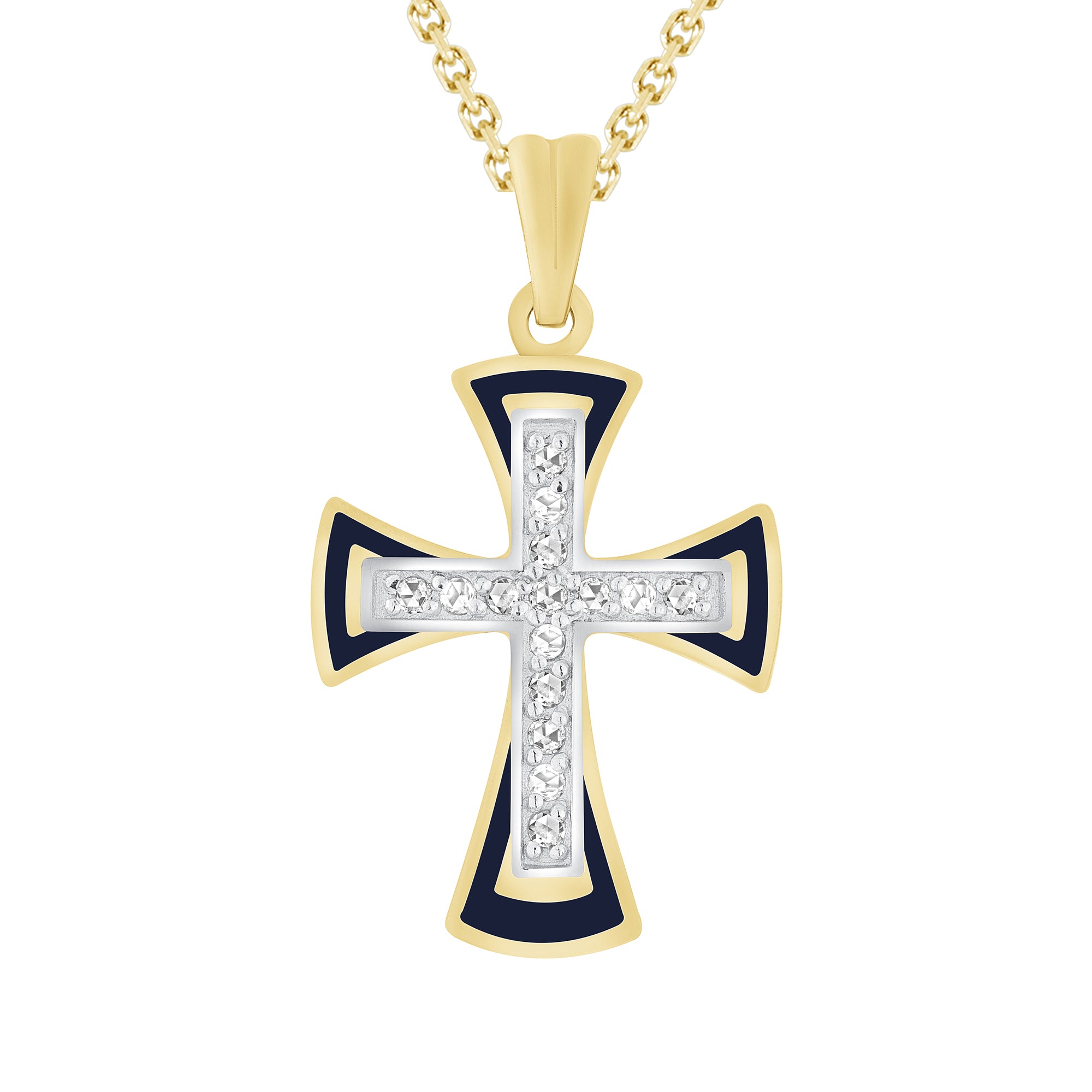 Mens Gold Chain Kay Cross Necklace Kay Jewelers Black Cross With